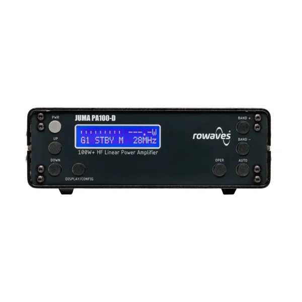 PA100D option C front JUMA PA-100D, 100W HF linear PA, 160-10m