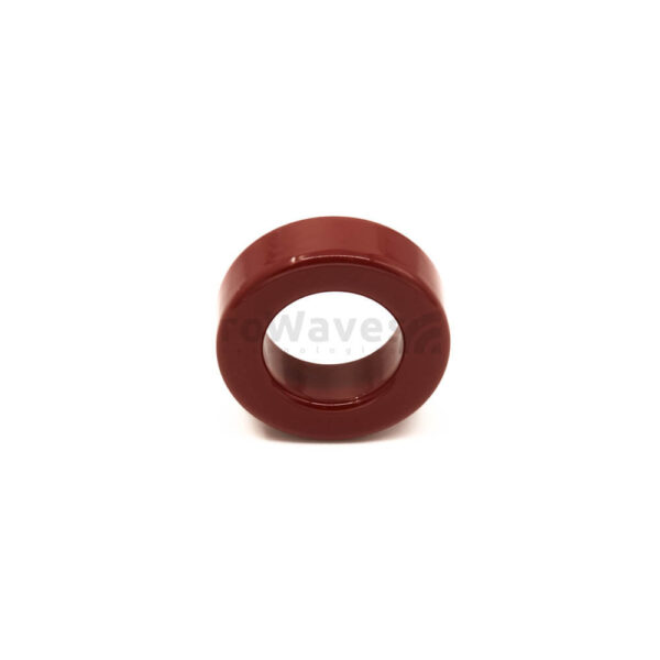 T130-2 Red Toroid Core | Micrometals front T130-2 iron powder toroid core