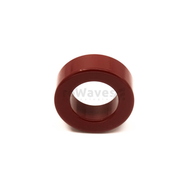 T157-2 Red Toroid Core | Micrometals front T157-2 iron powder toroid core