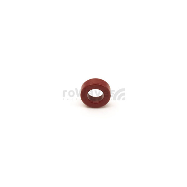 T60-2 Red Toroid Core | Micrometals front T60-2 iron powder toroid core (x 3pcs.)