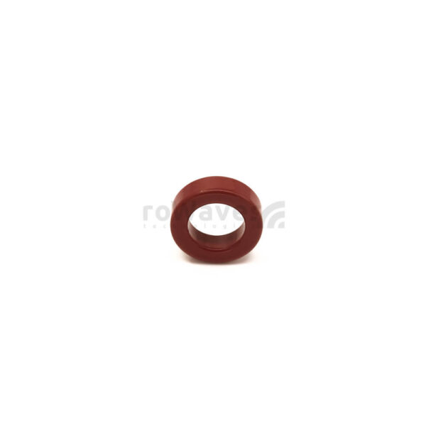 T80-2 Red Toroid Core | Micrometals front T80-2 iron powder toroid core (x 2pcs.)