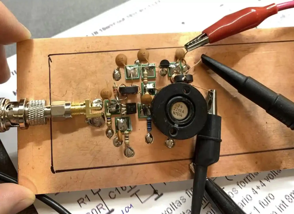 early stage of the 25w hf linear amplifier